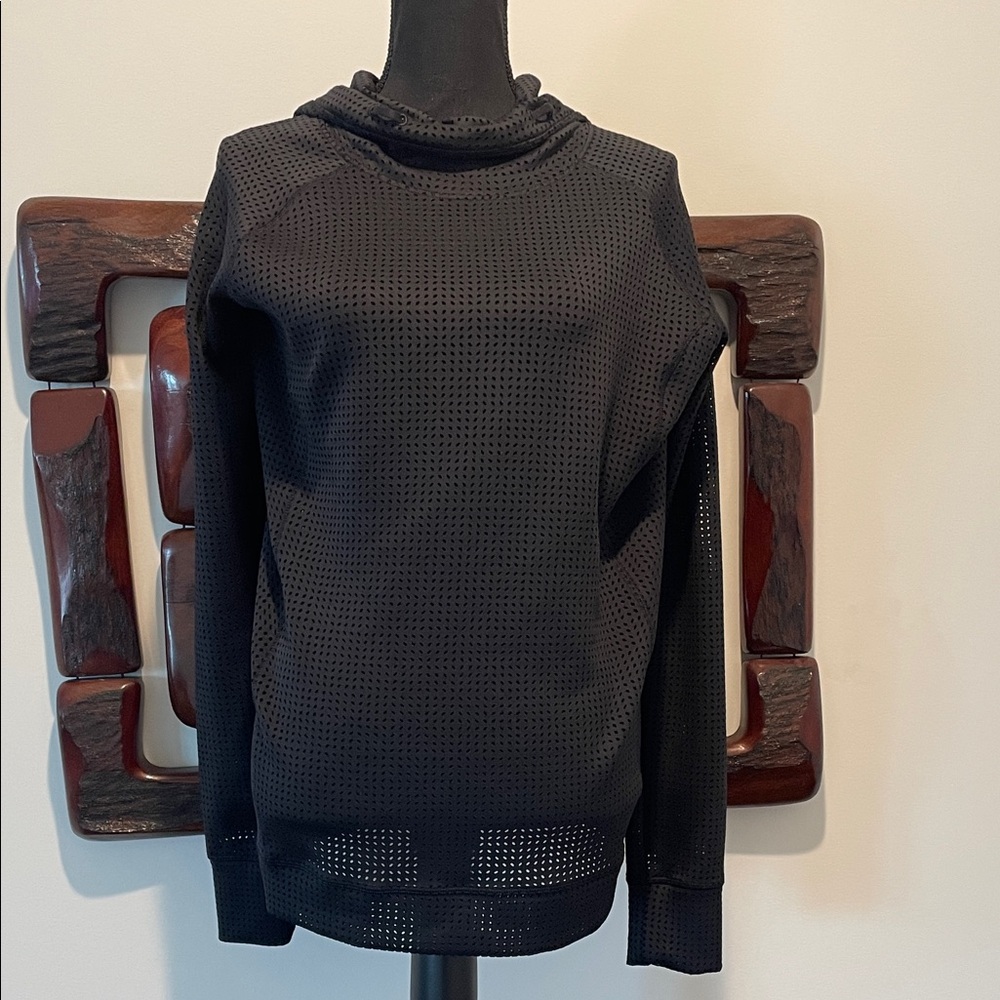 CALIA by Carrie Underwood Black Mesh Hoodie